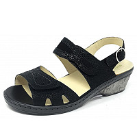 Waldläufer - Hetta Weite H - Sandalette - schwarz