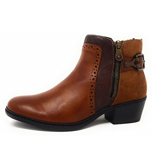 Rieker Stiefelette 24 braun kombi 75585 24 | Rieker Damen Stiefelette braun 75585 24