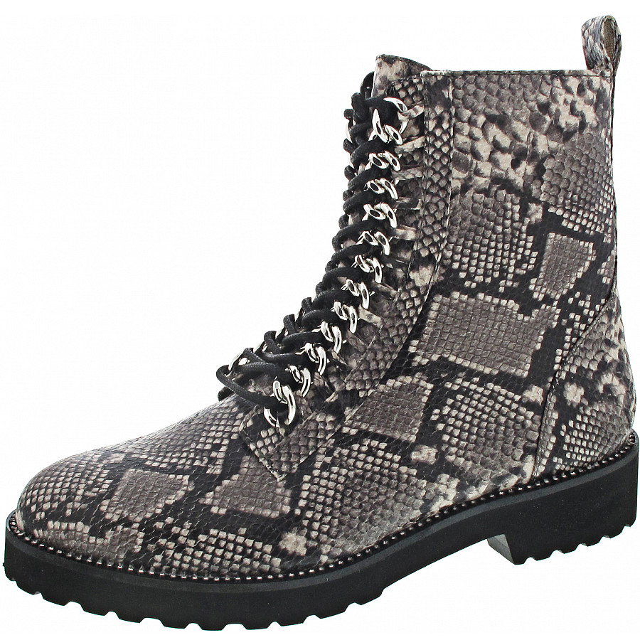 La Strada Schnürboots snake grey 18011681503 | Strada La Stiefel Damänner schwarz elegant Stiefel
