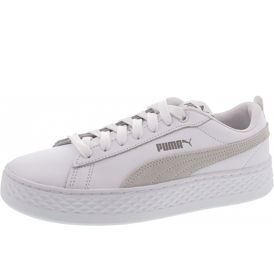 puma smash platform l weiß