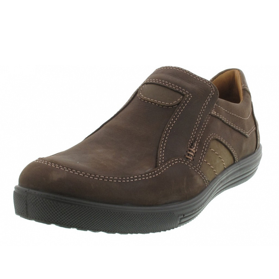 Jomos Slipper chocoasphalt 000314210123069 Weite H Aircomfort Jomos 47 41 Gr Asphalt Leder H Weite Slipper