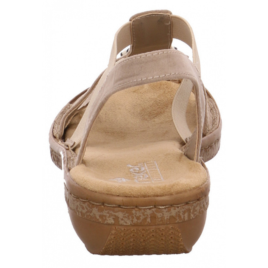 rieker bequeme Sandaletten beige 62851 60 Microvelo Rieker 62851 60 Beige sandals